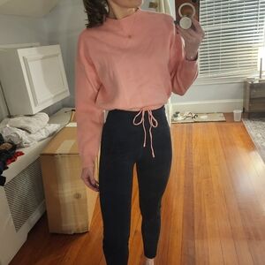 Bershka Pink Crew Neck Sweater